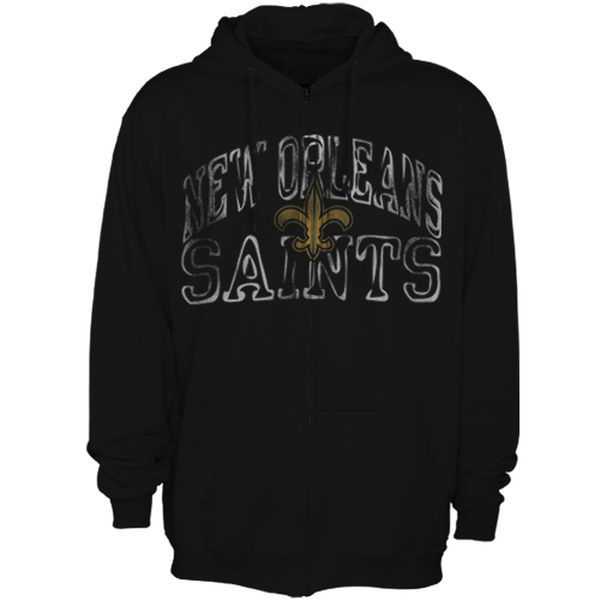Men's New Orleans Saints Touchback VI Full Zip Hoodie - Black,We sell and wholesale Men's New Orleans Saints Touchback VI Full Zip Hoodie - Black on line form chian!